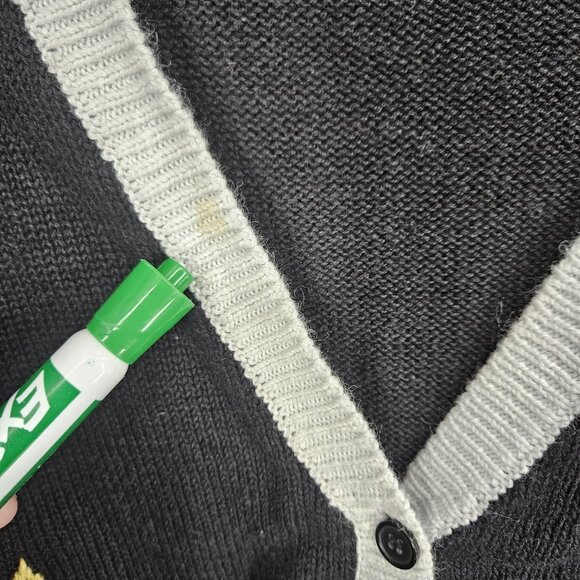 Joan Steele Sweater Womens 2X Short Sleeve Embroidered Birdhouse Floral Cardigan - Picture 4 of 7